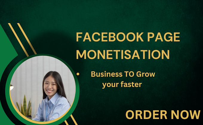 Gig Preview - Facebook page monetization  organically