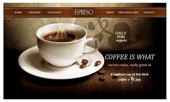 Gig Preview - Design coffee shopify store coffee bean shopify store coffee dropshipping store