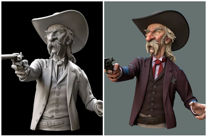 Gig Preview - Sculpt 3d model, character design, 3d printing, 3d character modeling, zbrush