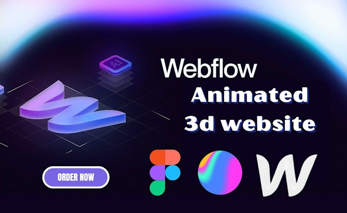 Gig Preview - Do 3d animated webflow website 3d spline animation webflow scrolling animation