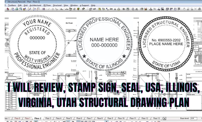 Gig Preview - Do full set of civil structural engineer drawing plan as a USA license engineer