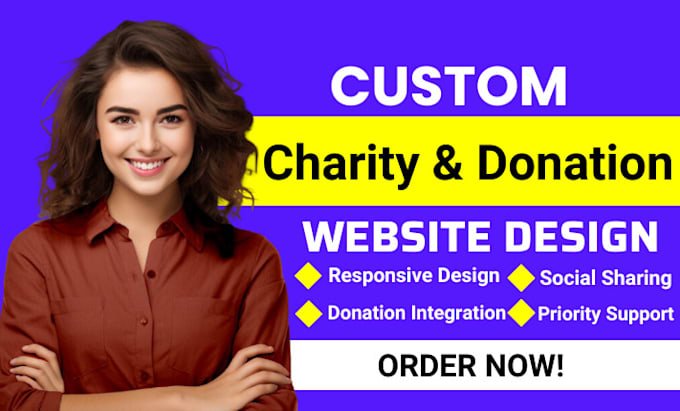 Gig Preview - Develop nonprofit website, charity website, church website, ngo donation website