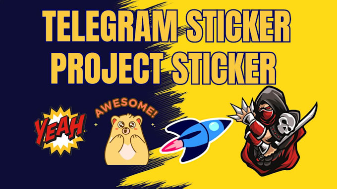 Gig Preview - Design create animated telegram sticker for your crypto project