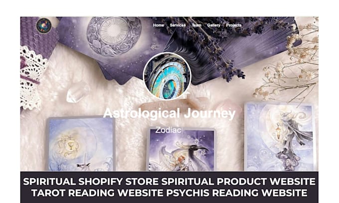 Bestseller - spiritual shopify store spiritual website tarot psychic reading booking website