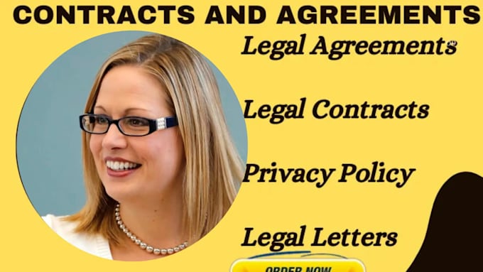 Gig Preview - Write legal contract, agreement, terms and condition, privacy policy as a lawyer