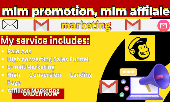 Gig Preview - Do mlm promotion, mlm affilale marketing