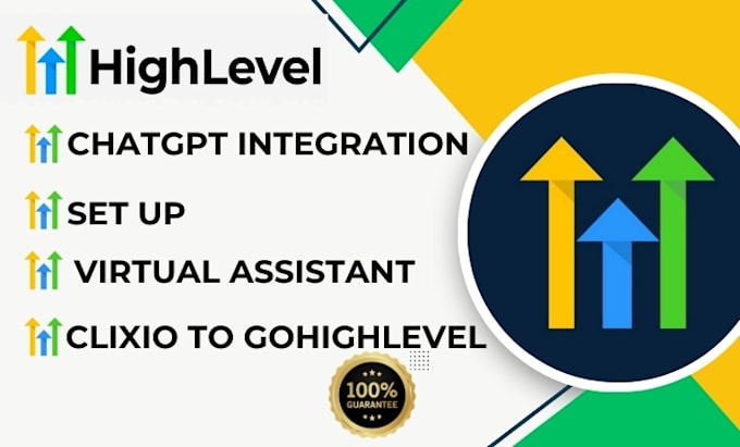 Bestseller - setup gohighlevel  virtual assistant chatgpt integration clixio to ghl migration