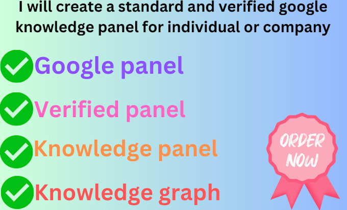 Gig Preview - Create a standard verified google knowledge panel for personal and company