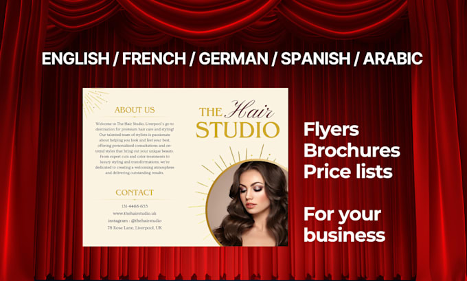 Gig Preview - Design a wellness or salon price list flyer or brochure