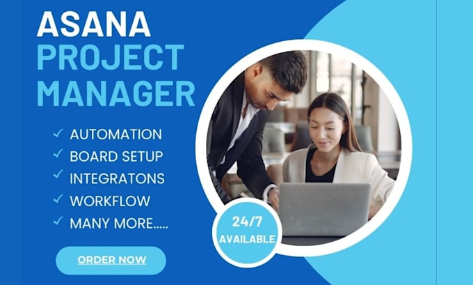 Gig Preview - Manage your projects and be your project manager on asana monday clickup