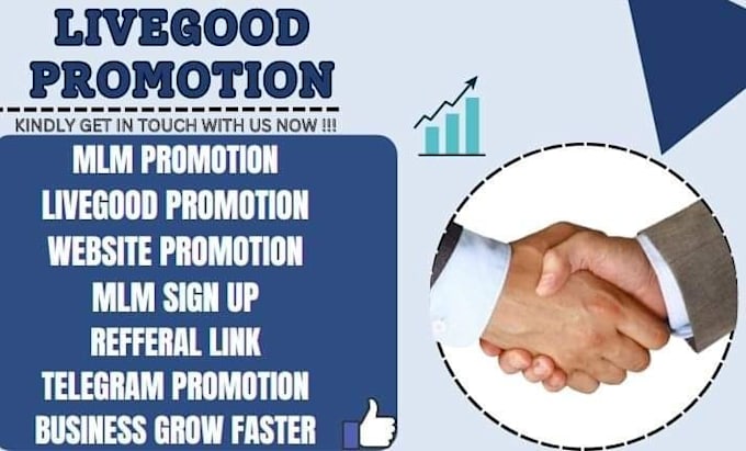 Gig Preview - Mlm leads traffic promotion network marketing affiliate livegood link promotion