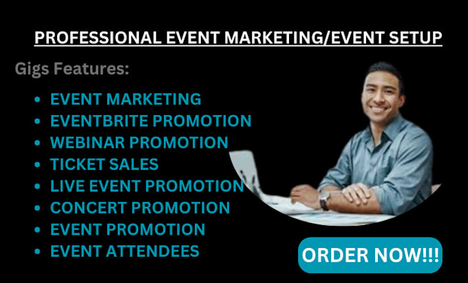 Gig Preview - Do event promotion, eventbrite promotion setup expert, maximize your event