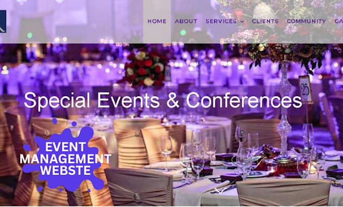 Gig Preview - Event website event management website event website event management website