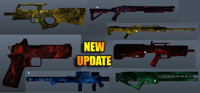 Gig Preview - Create custom fivem gun skin, graphic packs, script, map, guns, fivem server,