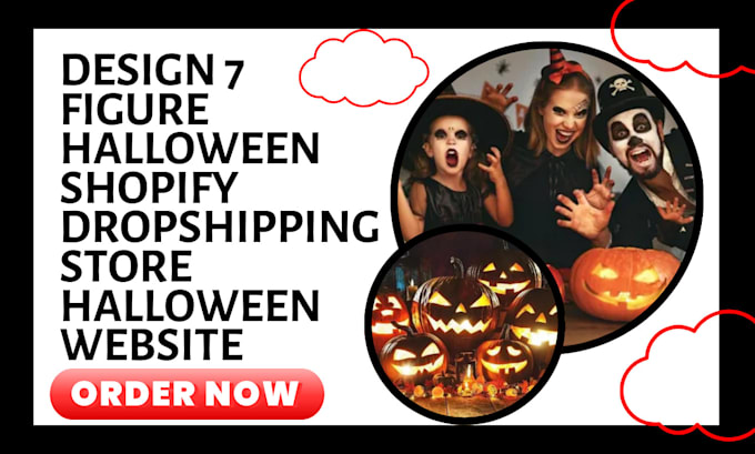 Gig Preview - Design 7 figure halloween shopify dropshipping store and halloween website