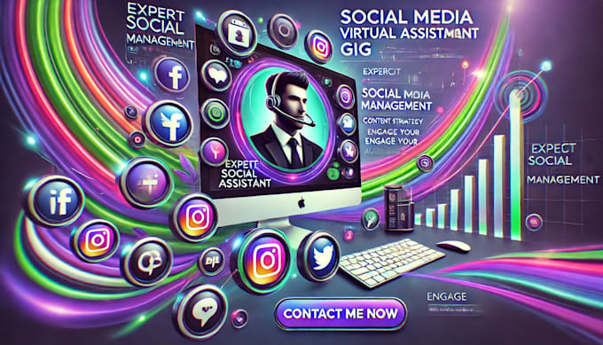 Gig Preview - Be your social media marketing manager and virtual assistant