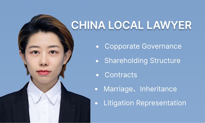 Gig Preview - Provide china legal consulting services