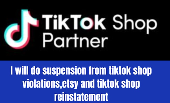 Bestseller - do suspension from tiktok shop violations,etsy and tiktok shop reinstatement