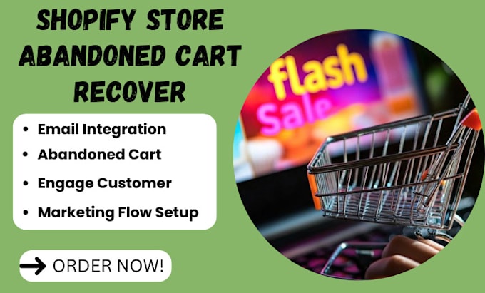 Gig Preview - Do recover abandoned carts on shopify