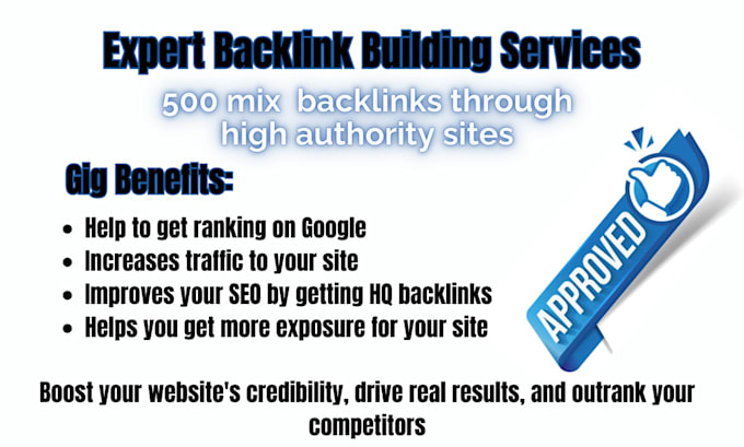 Gig Preview - Do mix backlinks through high authority sites