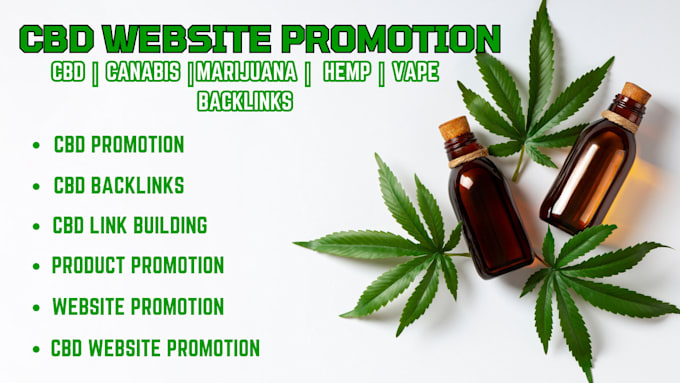 Gig Preview - Build cbd website cannabis website, promot cbd product SEO cbd telegram hemp oil