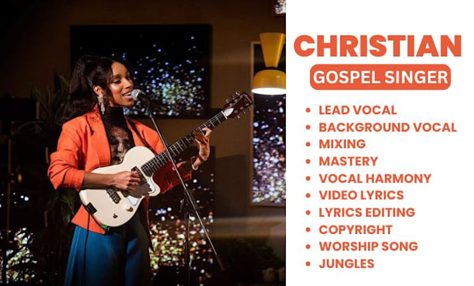 Bestseller - be your vocalist soulful rnb gospel female singer, christian worship songwriter