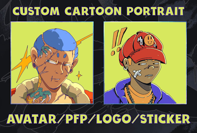 Gig Preview - Draw custom anime portrait for avatar, pfp, logo, sticker