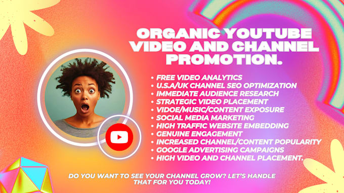 Gig Preview - Do organic youtube video promotion and channel monetization