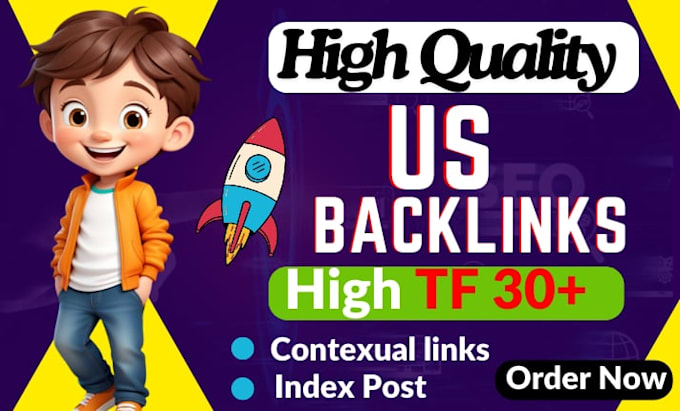 Gig Preview - Make high authority US united states dofollow SEO backlinks