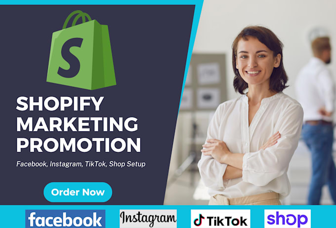 Gig Preview - Do shopify social media marketing shopify facebook marketing shopify mentor