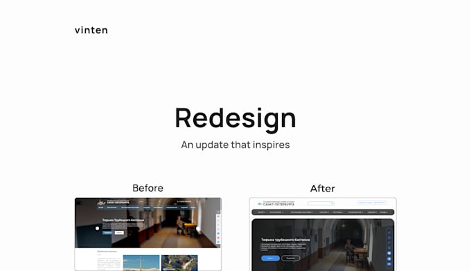 Gig Preview - Redesign your website lending