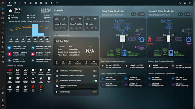 Gig Preview - Guide you in designing your custom home assistant dashboard