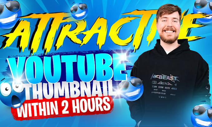 Gig Preview - Design attractive thumbnail in 45 minute