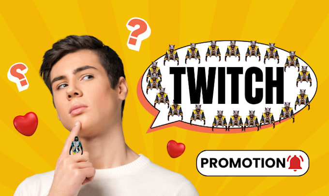 Gig Preview - Promote your twitch channel to help you gain followers, chatters, live viewers