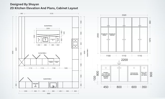 Gig Preview - Design custom kitchen cabinetry and 3d interior render