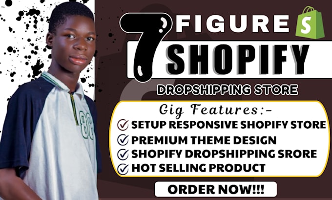 Gig Preview - Create 7 figure shopify dropshipping store, redesign shopify website