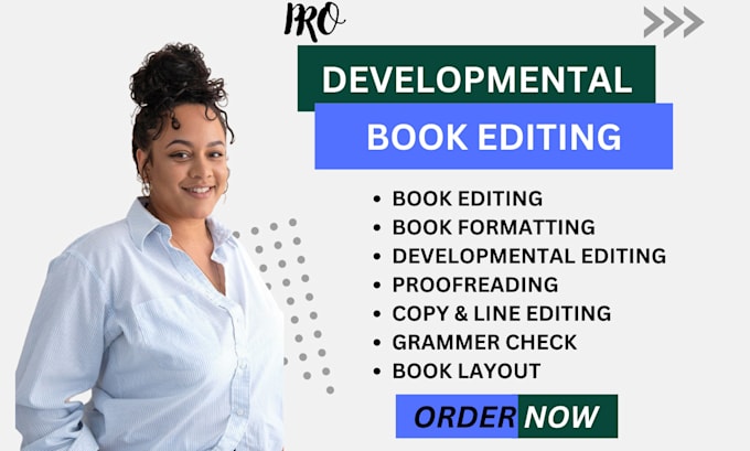 Gig Preview - Be your developmental book editor, format, non fiction novel book editor