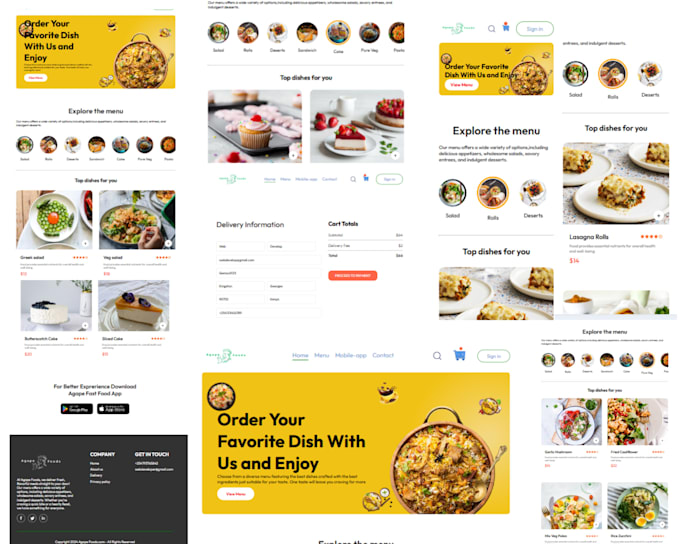 Gig Preview - Build a  food ordering website with react js and tailwind css