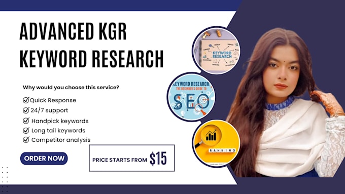 Gig Preview - Do advanced kgr keyword research for your website