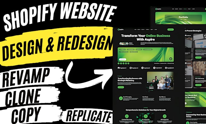 Gig Preview - Copy, clone, revamp, redesign shopify website, shopify store clone shopify store