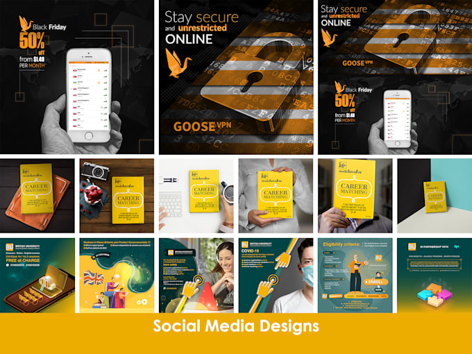 Gig Preview - Give your social media the boost it deserves with our custom design services