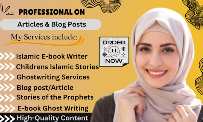 Gig Preview - Write islamic articles, islamic blog, stories of prophets, quran, islamic story