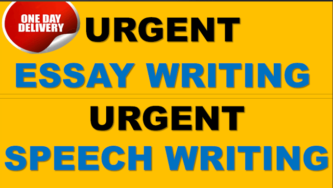 Gig Preview - Do urgent essay writing and speech writing for any topic with fast delivery