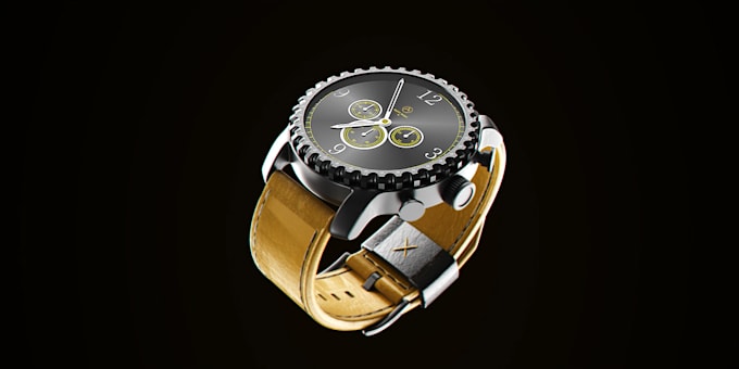 Gig Preview - Render 3d watch animation wrist watch model 3d watch animation video keyshot