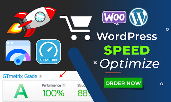 Gig Preview - Speed up wordpress website within 3 hours on gtmetrix and pagespeed