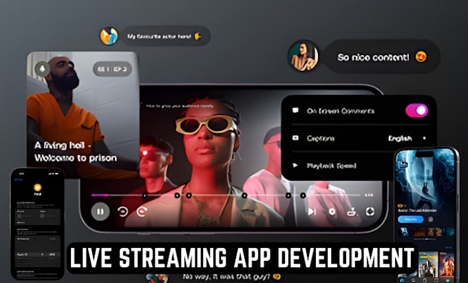 Gig Preview - Develop live streaming app live streaming website video streaming app