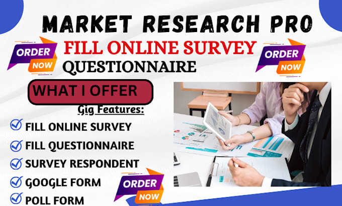 Bestseller - create , fill and conduct online survey questionnaire to complete 1000 response