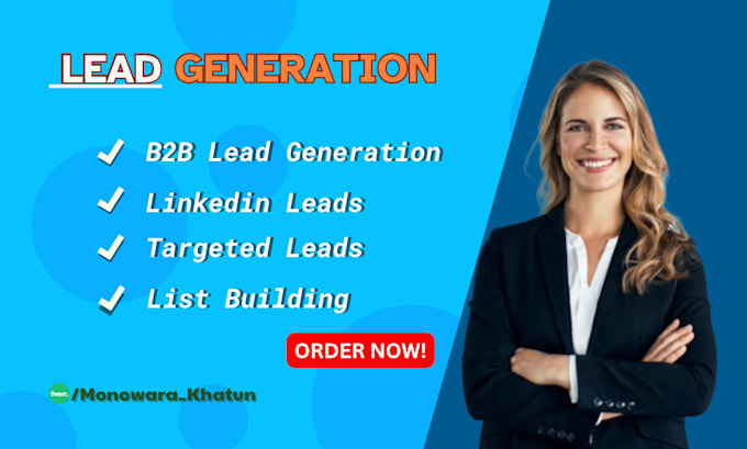 Bestseller - do b2b lead generation, targeted email lists from linkedin