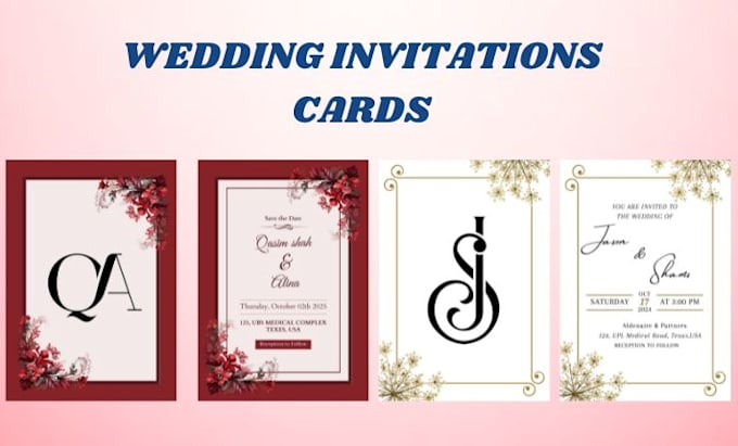 Gig Preview - Design invitation cards for wedding, birthday, parties