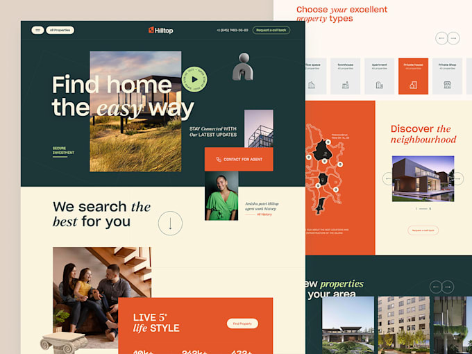 Gig Preview - Design real estate website real estate app landing page property listing app